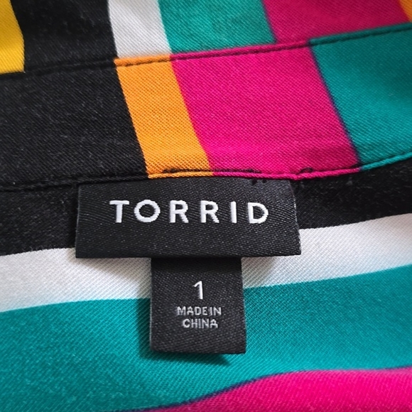 Torrid Maxi Challis Shirt Dress - Picture 5 of 8